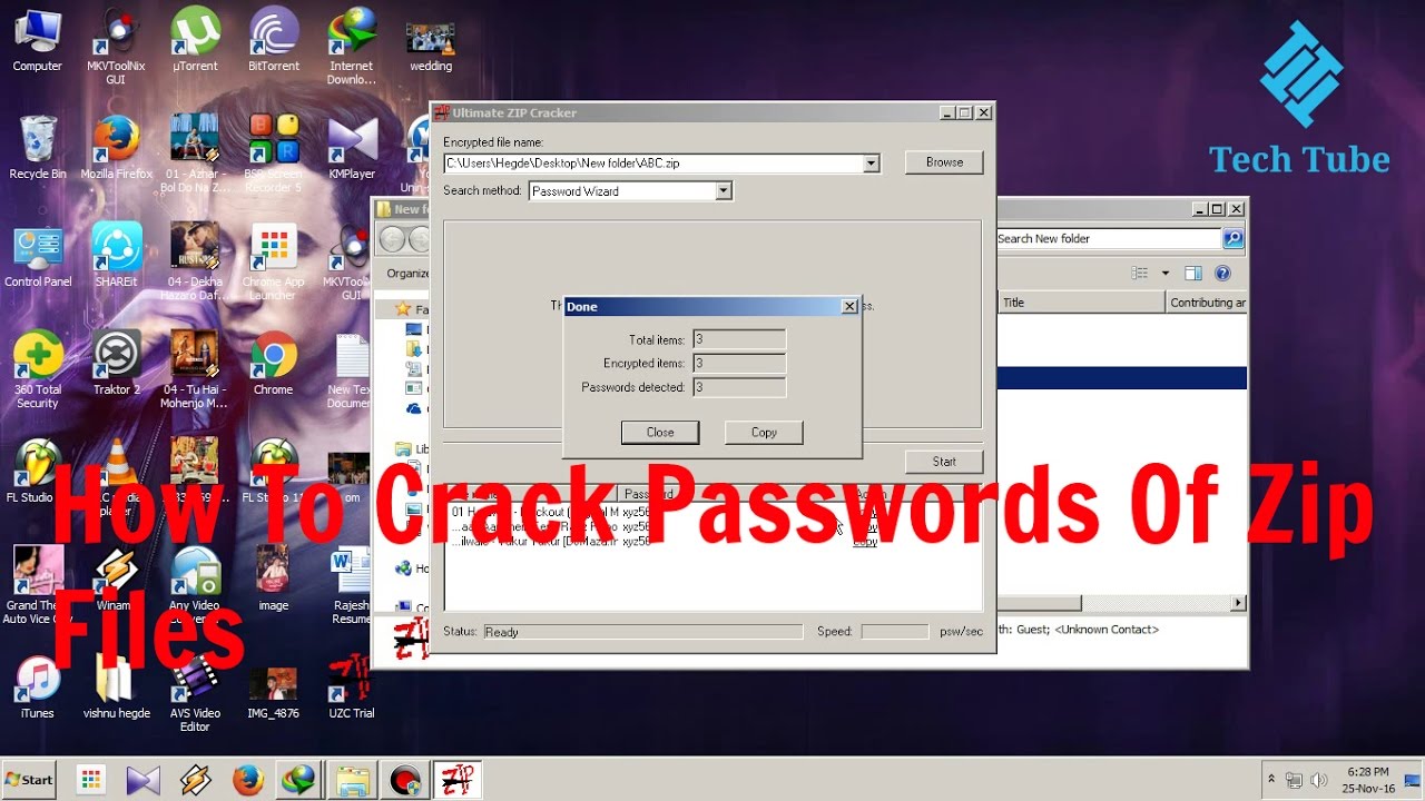 Crack zip file password kali